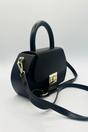 Black Hard Grab Bag in Black with Gold Hardware, Image 2 of 5
