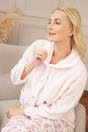 Pink Camille Lingerie Pink Supersoft Button Front Bed Jacket, Image 5 of 5