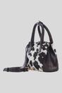 Brown Hair-On Leather Mini Crossbody Handbag, Image 2 of 4