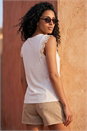 Ivory  Embroidered Frill Top, Image 3 of 4