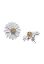 White AVANT-GARDE PARIS White Fuchsia Floral Studs, Image 3 of 5