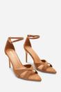 Tan 'Odette' Pointed Open Toe Strappy Heels, Image 4 of 6