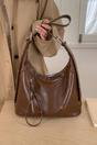 Tan XY LONDON Tan 'Harley' Slouchy Shoulder Bag With Zip, Image 1 of 1