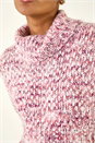 Pink Speckled Soft Fluffy Knit Jumper, Image 5 of 5