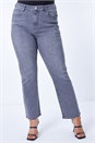 Grey Curve High Waisted Mom Jeans, Image 1 of 4