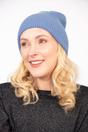 Blue Plain Winter Beanie Hat, Image 1 of 3