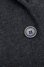 Navy Blue Infinity Leather Navy Blue Tweed 1920s Herringbone Navy Waistcoat, Image 6 of 6