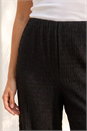 Black Petite Textured Stretch Trouser, Image 4 of 4