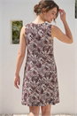Chocolate Petite Abstract Print Pocket Dress , Image 3 of 4
