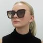 Brown Jimmy Choo Brown Square Glitter Havana Brown Gradient Sunglasses, Image 6 of 6