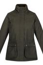 Khaki Leighton Plaid Waterproof Jacket, Image 1 of 3