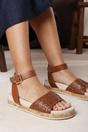 Tan Where's That From Tan Banyan Double Strap Flatform Sandal, Image 6 of 6
