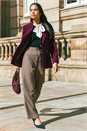 Black Petite Tie Neck Frill Hem Cardigan, Image 7 of 7