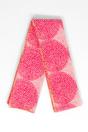 Pink Sarta Pink Circles Spotted Cotton Lightweight Scarf, Image 2 of 4