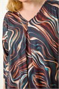 Natural  Curve V-Neck Pleat Front Tunic, Image 5 of 5
