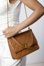 Tan Arisbeth Quilted Cross Body Shoulder Bag, Image 6 of 6