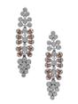 Yellow Luxe Floral Cluster Statement Earrings, Image 1 of 2