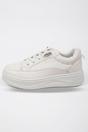 White Constance Chunky Sole Lace Up Trainers, Image 1 of 5