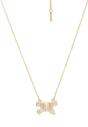 Gold Graceful Bow Necklace, Image 1 of 5