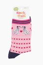 Pink Dalmatians Love Hearts Bamboo Socks - Pink, Image 4 of 4