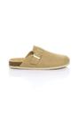 Beige AJVANI Beige Flat Footbed Sandals Mules, Image 2 of 4