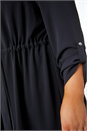 Black Curve Waterfall Drawstring Jacket, Image 5 of 5