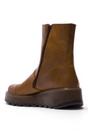 Camel Womens Leather Platform Boots-TARP553FLY, Image 4 of 5