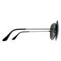 Black Aviator Black Green Polarized Aviator 3025 Sunglasses, Image 4 of 6