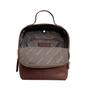 Tan Assots London Tan 'ELLA' Pebble Grain Mini Real Leather Backpack for Women, Image 4 of 5