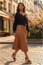 Black Plain Stretch V-Neck Longline Jumper, Image 1 of 4
