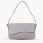Grey 'BEVERLY' Pebble Grain Real Leather Shoulder Bag, Image 1 of 4