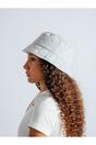 Light Grey SVNX Light Grey Quilted Nylon Bucket Hat, Image 2 of 6