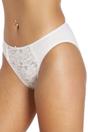 White Camille Lingerie White 3 Pack Lace Front HI-Leg Briefs, Image 4 of 4