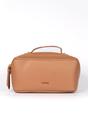 Tan Etre Tan Faux Leather Vanity Case Makeup Bag, Image 1 of 1