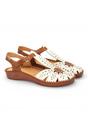 White Womens Comfort Wedge Sandals P-Vallarta, Image 2 of 8