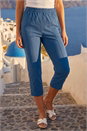 Denim Petite Bengaline Cropped Stretch Trouser, Image 2 of 4