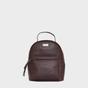 Burgundy Assots London Burgundy 'BETTY' Zip Top Mini Pebble Grain Leather Backpack, Image 1 of 5