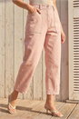 Light Pink Petite Pocket Front Cropped Jeans, Image 2 of 4