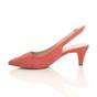 Coral AJVANI Coral Mid Heel Slingback Pointed Toe Court Shoes, Image 3 of 6