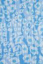 Blue Sarta Blue Metallic Pinstripe Lightweight Leopard Scarf, Image 5 of 5