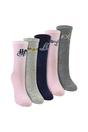 Multi 5 Pairs Ladies Cotton Novelty Socks - Harry Potter Pattern Comfortable Socks, Image 1 of 4