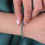Green Emerald Gemstone Sterling Silver Tennis Bracelet, Image 2 of 4