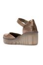 Gold Womens Durable Wedge Sandals-BISO305FLY, Image 4 of 5