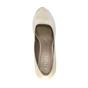 Ivory Mid High Heel Satin Court Shoes, Image 7 of 8