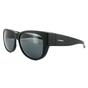 Black Suncovers Oval Matte Black Grey Polarized Sunglasses, Image 2 of 4