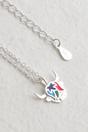 Multi Sterling Silver Bright Highland Cow Necklace, Image 4 of 4