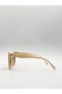 Brown Oversized Angular Cateye Sunglasses, Image 4 of 5