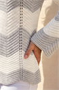 Ivory  Wave Chevron Knit Jumper , Image 4 of 4