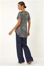 Silver Sequin Detail Twist Front Top, Image 3 of 5