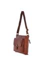 Tan Real Leather Vintage Medium  Shoulder Bag, Image 3 of 4